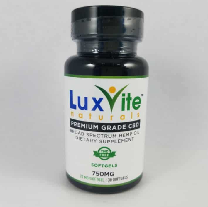 LuxVite Naturals CBD Softgels
