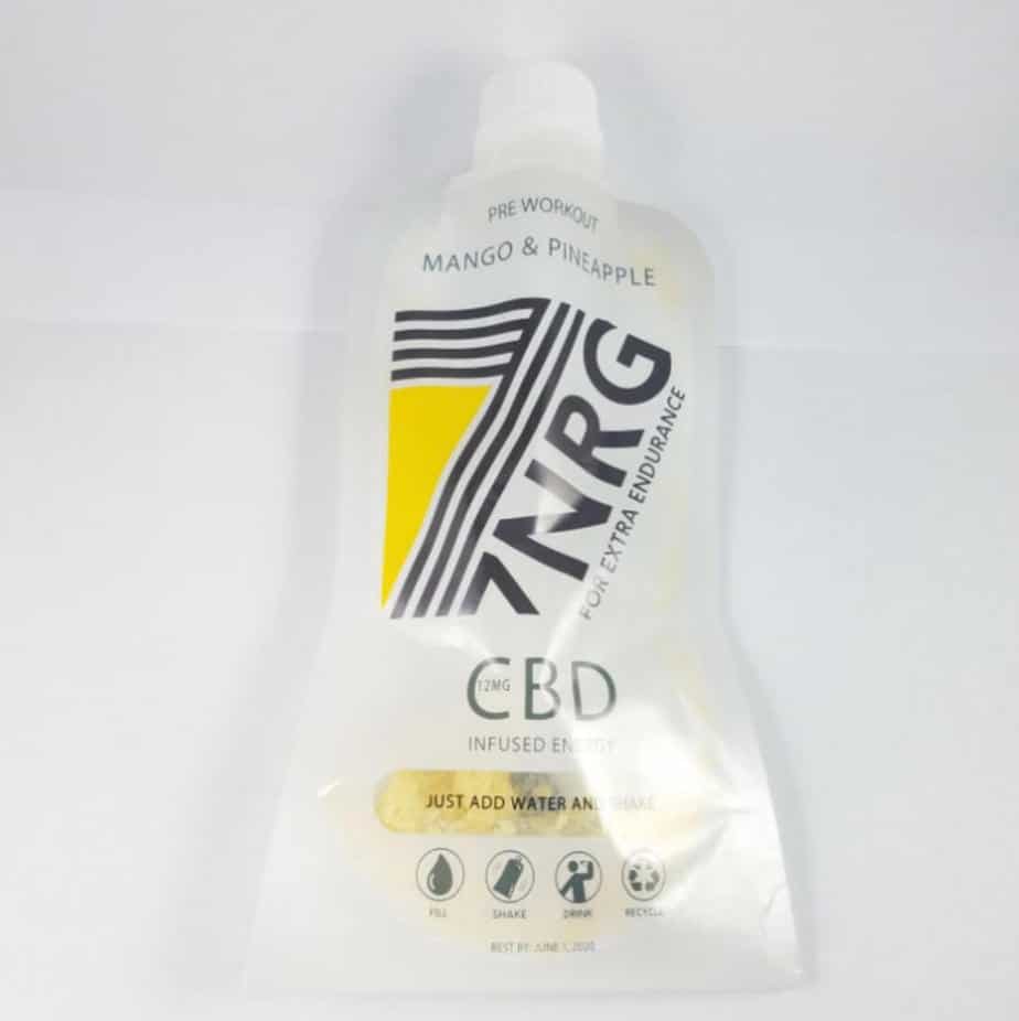 7NRG Pre-Workout Mango CBD Energy Shake