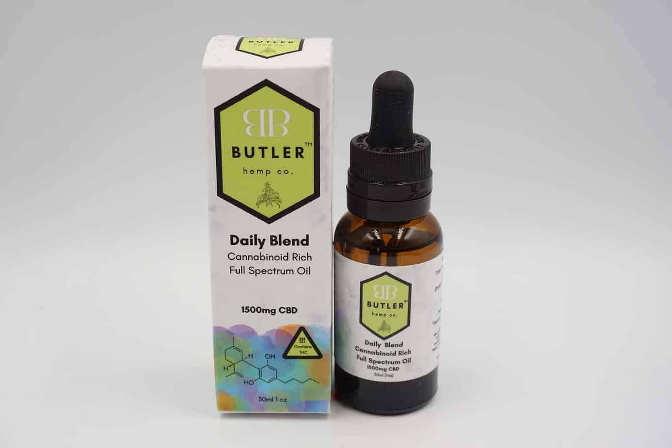 Butler Hemp Co Daily Blend Full-Spectrum CBD Oil